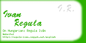 ivan regula business card